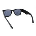 thumbnail image 4 of Retro Hipster Thick High Temple Horn Rim Rectangle Sunglasses Matte Black - Black, 4 of 4