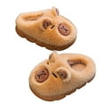 thumbnail image 6 of Floleo Kids' Cute Bear Fleece Slippers Toddlers Warm Lined House Shoes Boys Girls Non-Slip Indoor Slippers Cozy Fall Winter Home Footwear(Brown,2.5-3 Years), 6 of 9