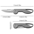 thumbnail image 3 of KQJQS Titanium Alloy MINI Folding Knife, Multifunctional Keychain Mini Portable Box Opener, 3 of 7