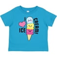 thumbnail image 3 of Inktastic I Love Ice Cream with Cute Ice Cream Cone Boys or Girls Toddler T-Shirt, 3 of 5