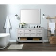 thumbnail image 6 of Elegant Decor Theo 60" Zinc Alloy MDF Single Bathroom Vanity in Gray, 6 of 8