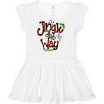 thumbnail image 3 of Inktastic Christmas Jingle all the Way with Music Notes and Holly Girls Baby Dress, 3 of 5