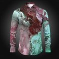 thumbnail image 1 of Camisa estampada informal con botones para hombre Camisa estampada de manga larga Camisa de cuello redondo de manga larga para uso diario, fiestas, vacaciones, otoño e invierno, 1 of 6