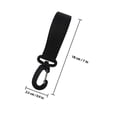 thumbnail image 2 of Black Baby Stroller Hooks for Hanging Diaper Bags 6Pcs Organizer Clips, 2 of 4