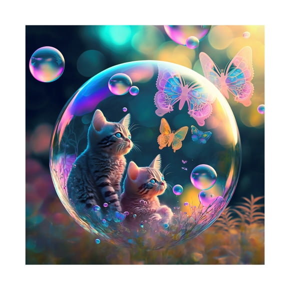 Canvas Wall Art - Ray Heere 'Mystical Morning 33' Wall Art for Living Room, Bedroom, or Office Décor by Trademark Fine Art - 14 x 14 Inches