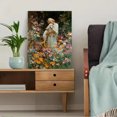 thumbnail image 5 of Jesus Holding Lamb Canvas Wall Art, Colorful Flower Religious Print, Multi Space Decor, 5 of 8