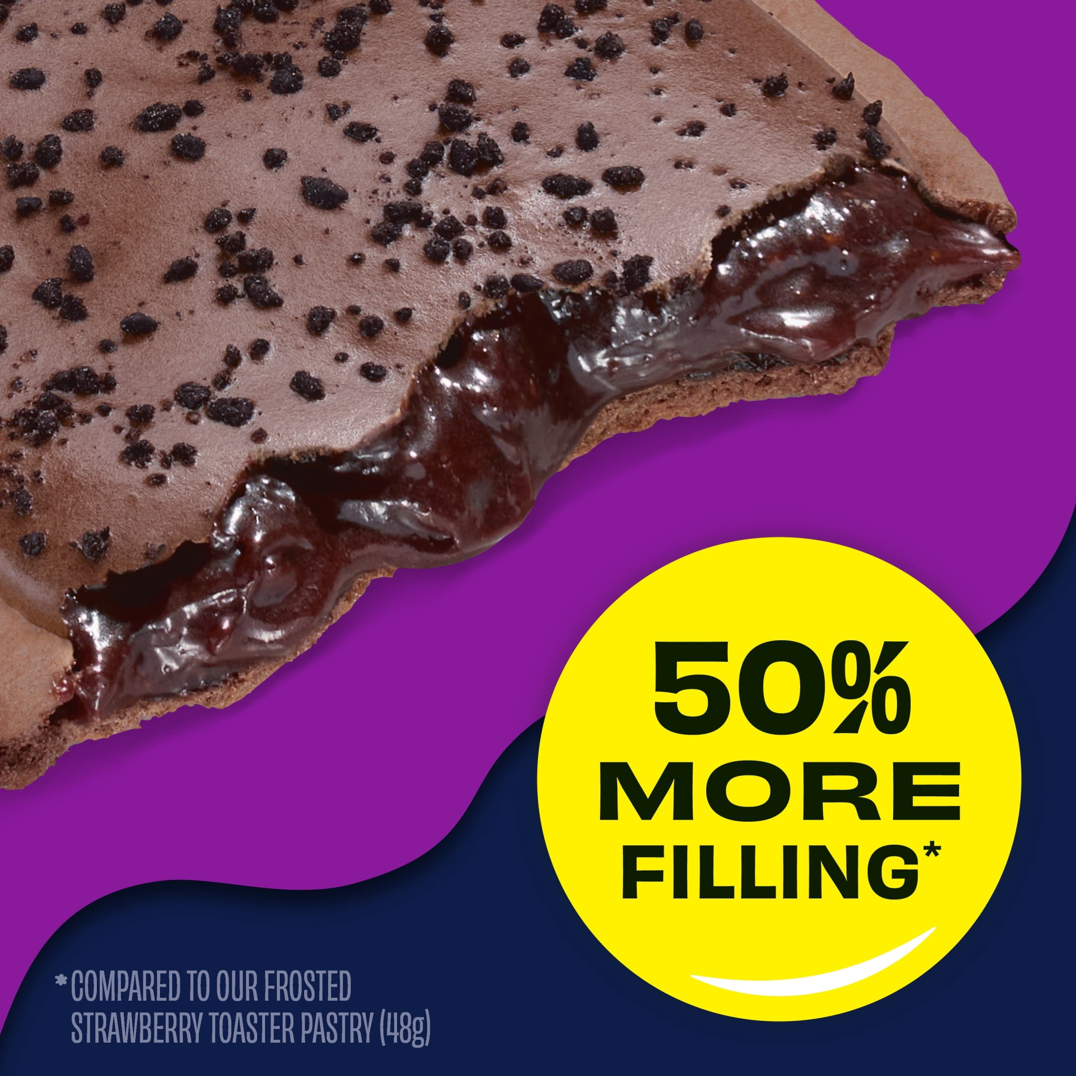 Pop-Tarts Super Stuffed Molten Lava Cake Toaster Pastries, 50% More Filling, Shelf-Stable, 10.9 oz (5 Count)