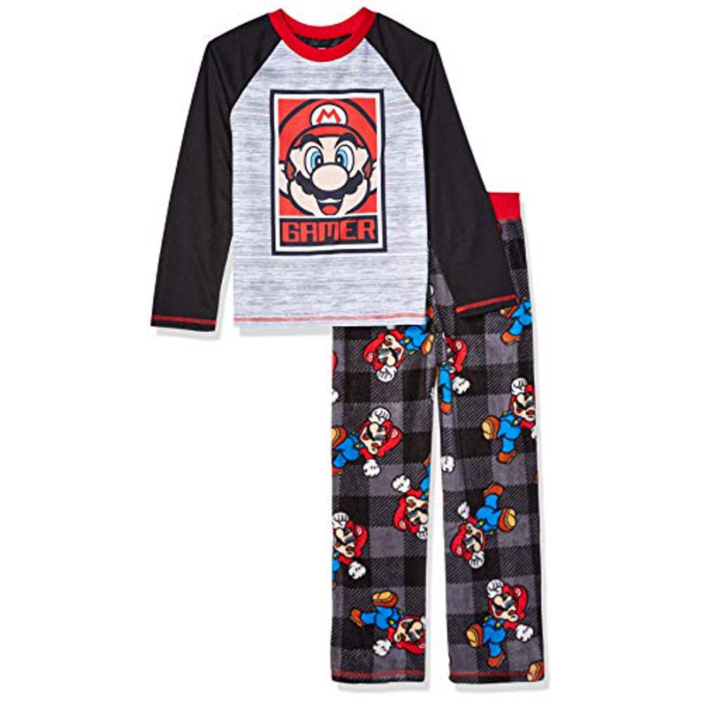 Super Mario Bros. - SUPER MARIO Boys' Big 2 Piece Pajama Set, Mario ...