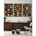thumbnail image 5 of SHENIFY Vintage Colorful Flower Wall Art 16x24in3pcs Natural Framed Bohemain Retro Floral Wall Hanging Decor Farmhouse Rustic Botanical Pictures Wall Decor, 5 of 5