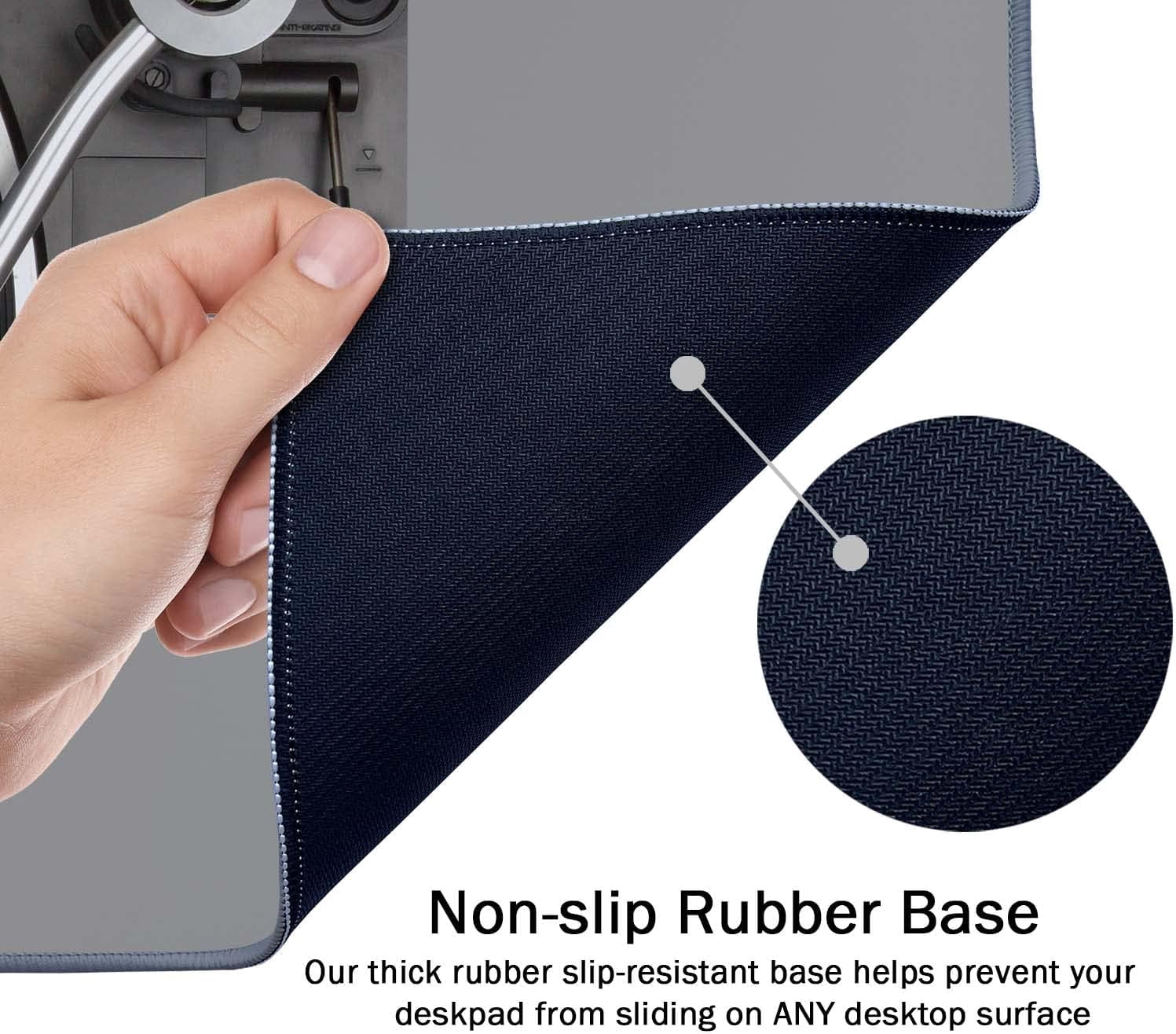 Extended Gaming Mouse Pad Mat Large Desk Mat Non Slip Rubber Base Computer Desktop Laptop Keyboard Mouse Mat Stitched Edges, 35.5x15.7 in XXL Mousepad for Work Game, Retro Vintage Vinyl Record