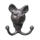 thumbnail image 2 of Ganchos de pared con forma de cabeza de animal, perchero rústico con tornillos, multiusos para decoración del hogar, toallero decorativo Cerdo, 2 of 8