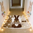 thumbnail image 4 of Uuiauoio Happy Easter Decorative Door Mat Bunny Eggs Welcome Doormat for Indoor Outdoor, Spring Floor Mat Entry Rug Non-Slip Washable for Porch Front Door Entrance, 4 of 7