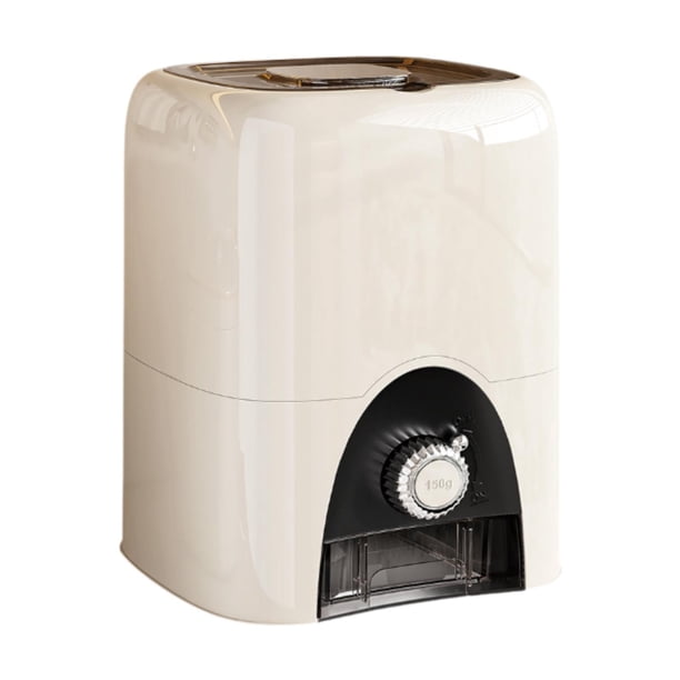Contenedor para almacenar arroz, cereales, encimeras de cocina y armarios. Crema L