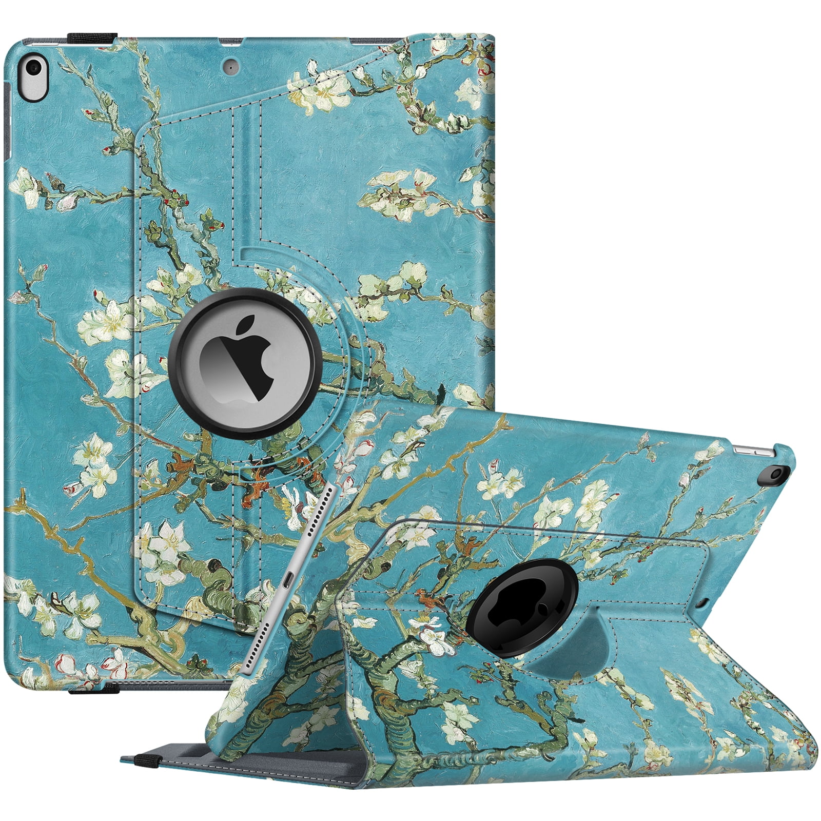 Fintie 10.5-inch iPad Air (3rd Gen) / iPad Pro Case 360 Degree Rotating Cover with Apple Pencil Holder, Blossom