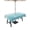 Light, Sky, White, Quote, variant on Outdoor Tablecloths with Umbrella Hole & Zipper, Blue Summer Beach 60x60 Inch Square Tablecloths, Coastal Vacation Blue Wooden Waterproof Table Cloth, Patio/Pool/Picnic Table Covers