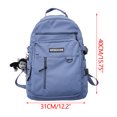thumbnail image 2 of Large Capacity Schoolbag Female Korean Version Of High School Students Junior High School Students Shoulder Bag Multi-pocket Blue, 2 of 5