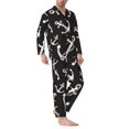 thumbnail image 2 of Balery Anchor Pijama para Hombre de Dos Piezas con Manga Larga, Conjunto de Dormir y Descanso Suave con Bolsillos-Large, 2 of 7