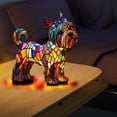thumbnail image 6 of HzyK Yorkshire Terrier Dog Lamp, Stained Resin French Bulldog Tabletop Night Light, Cute Pet Dogs Themed LED Table Lamps, Vintage Night Light Home Decor, Fun Gift for Dog Lovers, 6 of 8