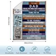 thumbnail image 3 of LHSHID Birthday Gifts for Dad Blanket Flannel Soft and Comfortable Anti static Bed Sofa Blanket 50x60in, 3 of 5