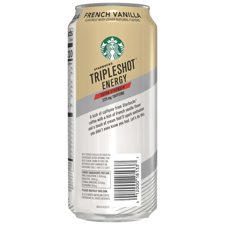 Starbucks Tripleshot Energy French Vanilla Extra Strength Coffee
