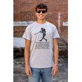 thumbnail image 4 of Funny Touch Down Baseball Swing Joke Plus Size Crewneck Graphic Tee Shirt Brisco Brands 5X, 4 of 5