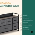 thumbnail image 2 of Comoda Horizonal de 5 Cajones Nara, 2 of 5