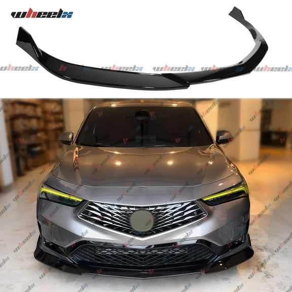 Front Lip Compatible with 2023-2025 Acura Integra, TR-Style Bumper Air Dam Lower Chin Splitter Protection Body Kit Fits for 2023 2024 2025 (Gloss Black)