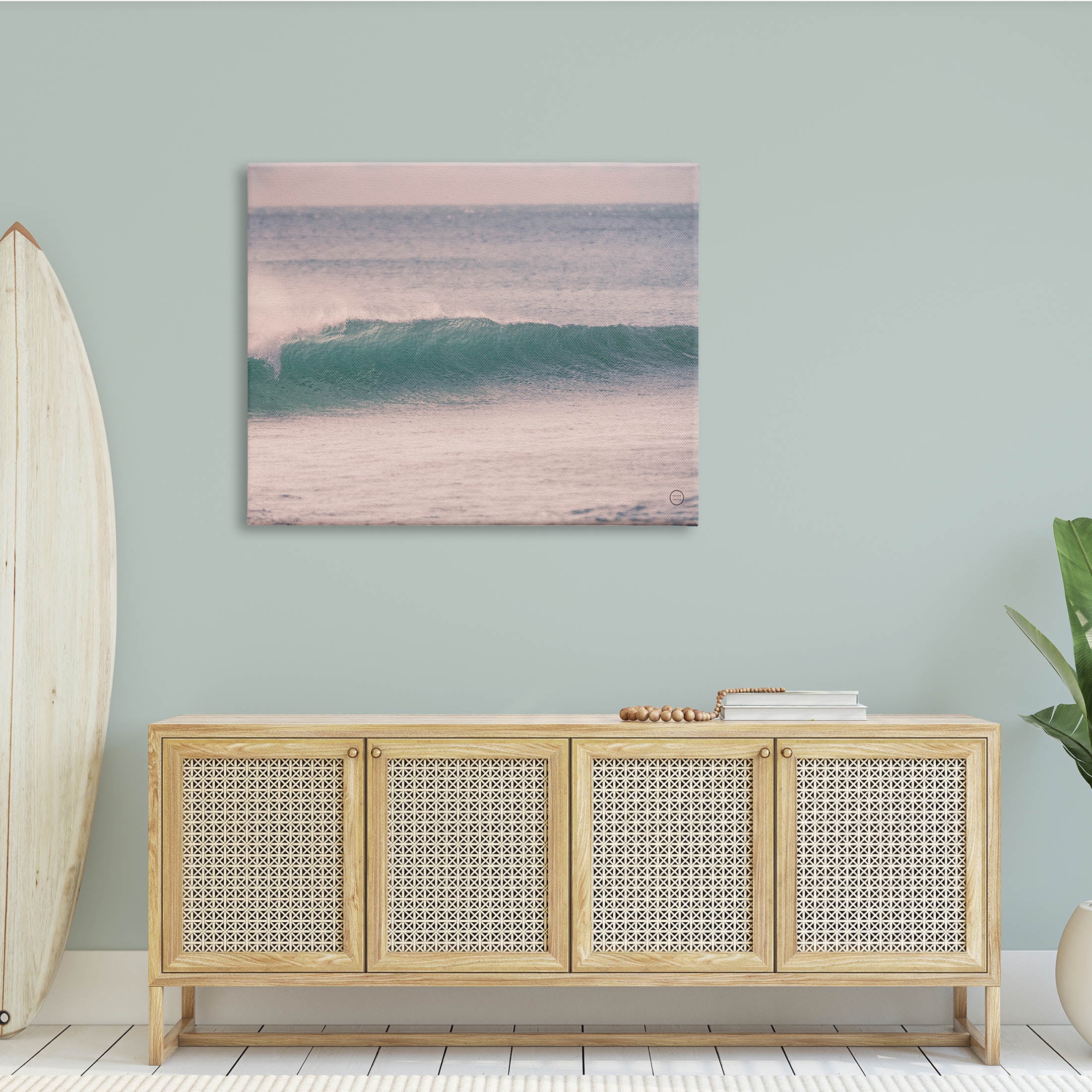 Stupell Industries Tidal Wave Crest Tropical Ocean Nature Photography, 48 x 36, Design by Nathan Larson