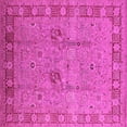 thumbnail image 1 of Ahgly Company Indoor Square Oriental Pink Industrial Area Rugs, 5' Square, 1 of 4