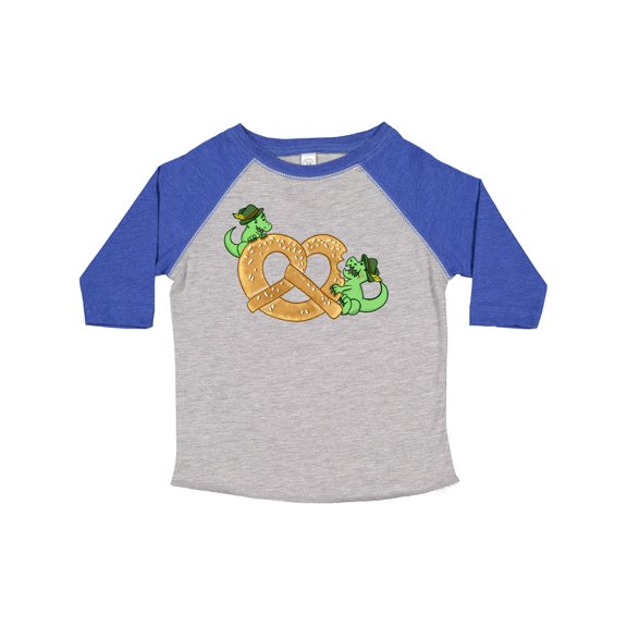 Inktastic Oktoberfest Dinosaurs with Pretzel Boys or Girls Toddler T-Shirt
