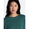 thumbnail image 4 of No Boundaries Boxy Fleece Sweatshirt, Midweight, Women's XXS-XXL, 4 of 5