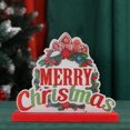 thumbnail image 4 of Decoración de mesa navideña, letrero de madera, centro de mesa, adorno navideño para escritorio, oficina, suministros para fiestas, decoración del Guirnalda BLESIY  Letrero de mesa, 4 of 8