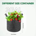 thumbnail image 4 of Bgsha Grow Bags Thick Nonwoven Fabric Pots with Strap Handles Multi-Purpose Rings, 4 of 9