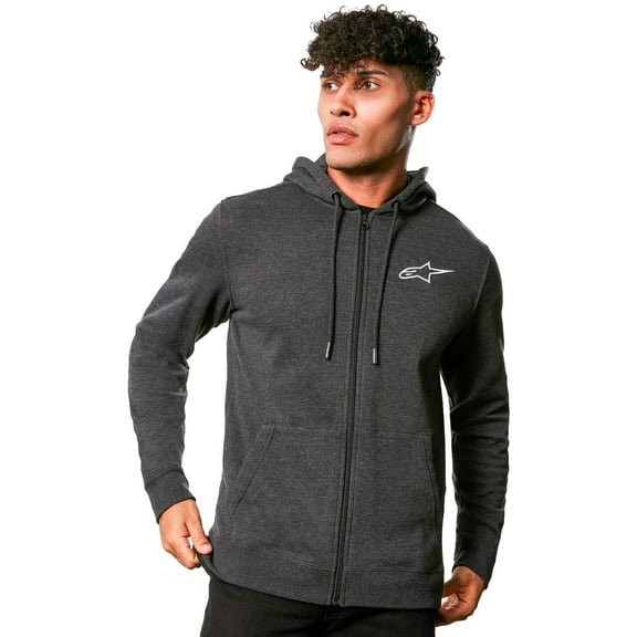 Alpinestars Ageless Chest Mens Zip Up Hoody Charcoal XXL