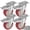 5 inch, variant on 2 inch Caster Wheels Heavy Duty Casters Set of 4 Locking Swivel Casters with Brake Double Ball Bearing No Noise Non Marking Top Plate Castor Wheels for Cart Furniture Workbench
