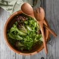 thumbnail image 5 of Luxe Designs Wooden Salad Bowl Set with Serving Utensils Eco-Friendly, Multipurpose Mixing & Serving Bowl for Salads, Pasta, Fruits & More (Natural, Extra Large), 5 of 18