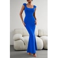 thumbnail image 5 of Women's Sexy Sleeveless Long Dress, Square Neck Dress Casual Solid Bodycon Dress Club Party Evening Mermaid Dress, 5 of 10