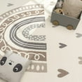 thumbnail image 5 of Paco Home Kids Rug with Rainbow and Hearts in Beige - 2'8" x 4'11" (3'x5'), 5 of 5