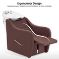 thumbnail image 3 of Products BarberPub Shampoo Barber Backwash Chair Extended, Ceramic Shampoo Bowl Sink Chair Station for Spa Beauty Salon 9090, 3 of 8