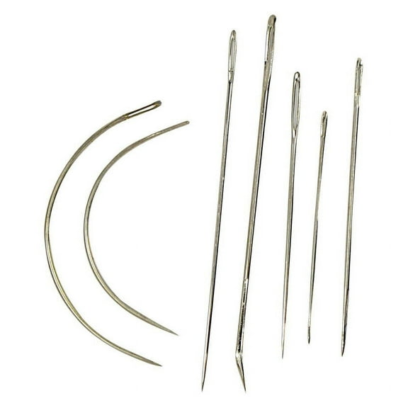 7pc Repair Upholstery Leather Carpet Sacks Sail Mattress Canvas Pin Needles Kit