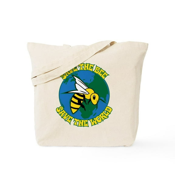CafePress - Save The Bee Tote Bag - Unisex Canvas Tote Bag, Beige, 1-Piece