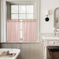 thumbnail image 4 of Cortina Lino Rosa Christmas Kitchen Café con rayas rojas y blancas, 4 of 7