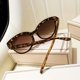 thumbnail image 4 of Oversized Cat Eye Sunglasses - UV Protection for Outdoor Driving & Sunshade Decoration, 4 of 5