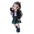 thumbnail image 4 of Tenues de Poupée BJD Princess à la Mode de 12 Po, Déguisement, Jeu de Rôle, Jouet, Vert, 4 of 9