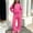 Hot Pink, variant on Girls 2 Piece Outfits Fall Winter Clothes Solid Color Fleece Hooded Long Sleeve Sweatshirt and Pants Kids Clothing Sets Pink Size 7-8 Years