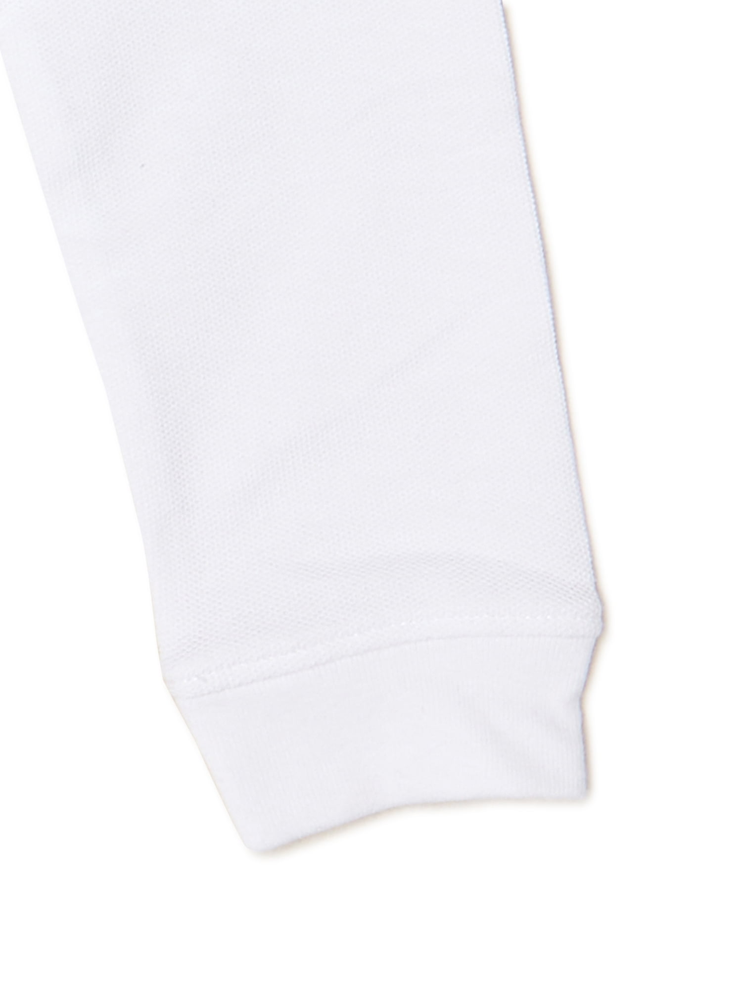 Wonder Nation Toddler Boys School Uniform Long Sleeve Pique Polo Shirt, 2-Pack, Sizes 2T - 5T