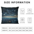 thumbnail image 5 of GOSMITH  Throw Pillow Cover Cosmic Colorful Watercolor Galaxy Night Sky with Stars Square Decorative Throw Pillow Cushion Case for Home Couch Living Room Bed Sofa Car Pillowcase, 5 of 5