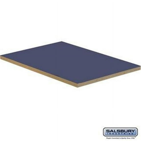 SalsburyIndustries  24 in. Deep Extra Wide Designer Wood Locker In-Line Flat Top Filler - Blue