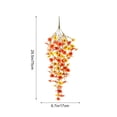 thumbnail image 3 of Roiihwy Artificial Hanging Fall Flowers Decorations, Thanksgiving Realistic Fake Flowers for Outdoors Faux Hanging Plants Silk Flower for Outside Home Indoor Planter Porch Patio, 3 of 6