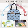 thumbnail image 4 of Naloa Corgi Dog Print Lunch Bag for Women & Men Insulated Lunch Box or Cooler Lunch Tote Bags for Work, Travel, Outdoor, 4 of 5
